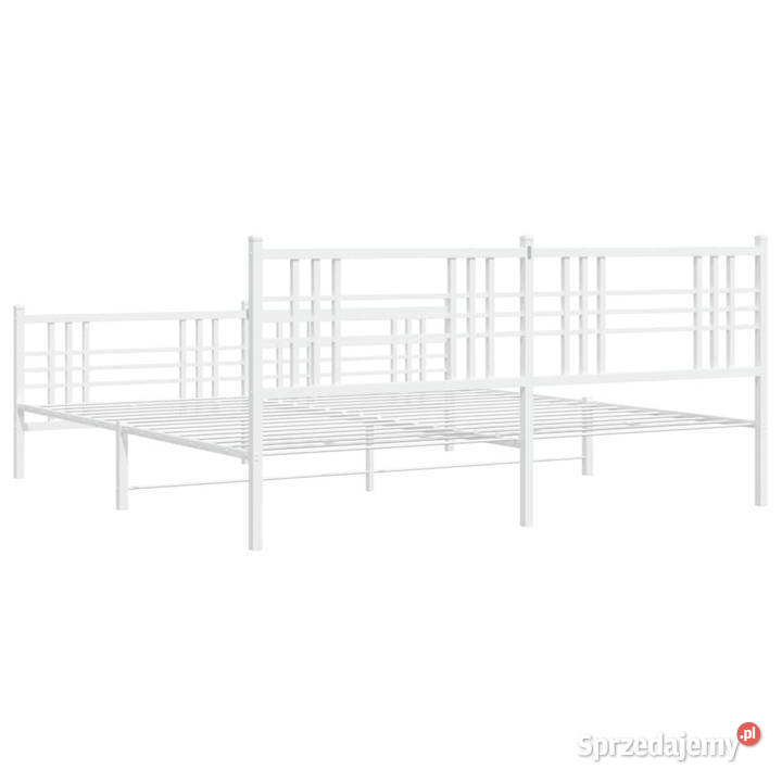 Łóżko Metalowe Białe Rama Łóżka Ze Stelażem 90cm Warszawa sprzedam