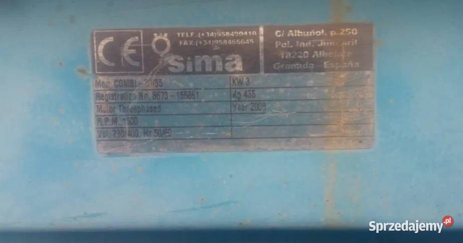 SIMA giętarka COMBI 3035 8 000 Świerzawa