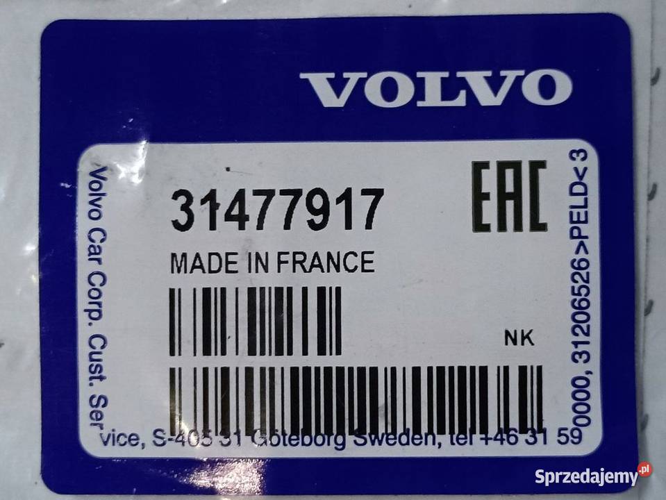 VOLVO XC40 XC60 S60 V60 XC90 S90 USZCZELNIENIE osobowe Pleszew