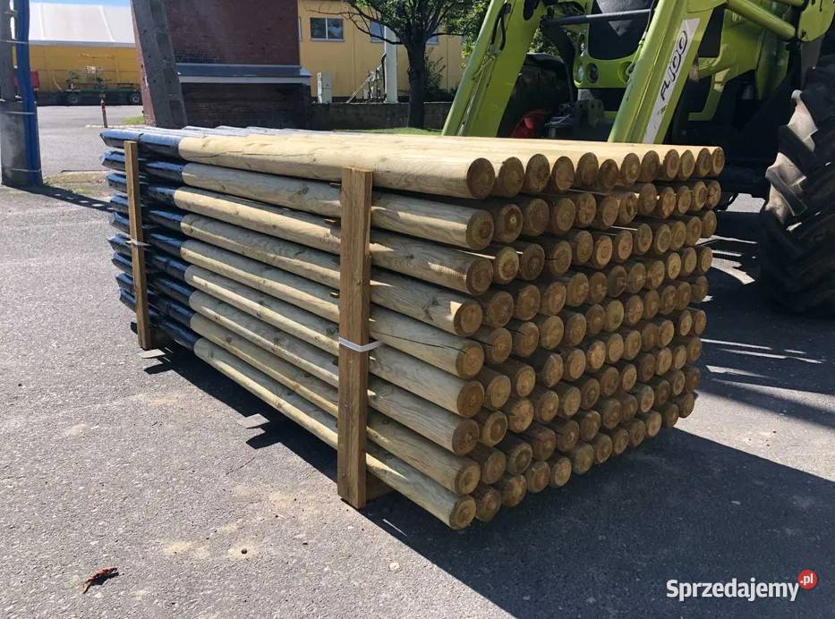 słupki paliki drewniane ogrodzenie fi 9 dł250 Poznań