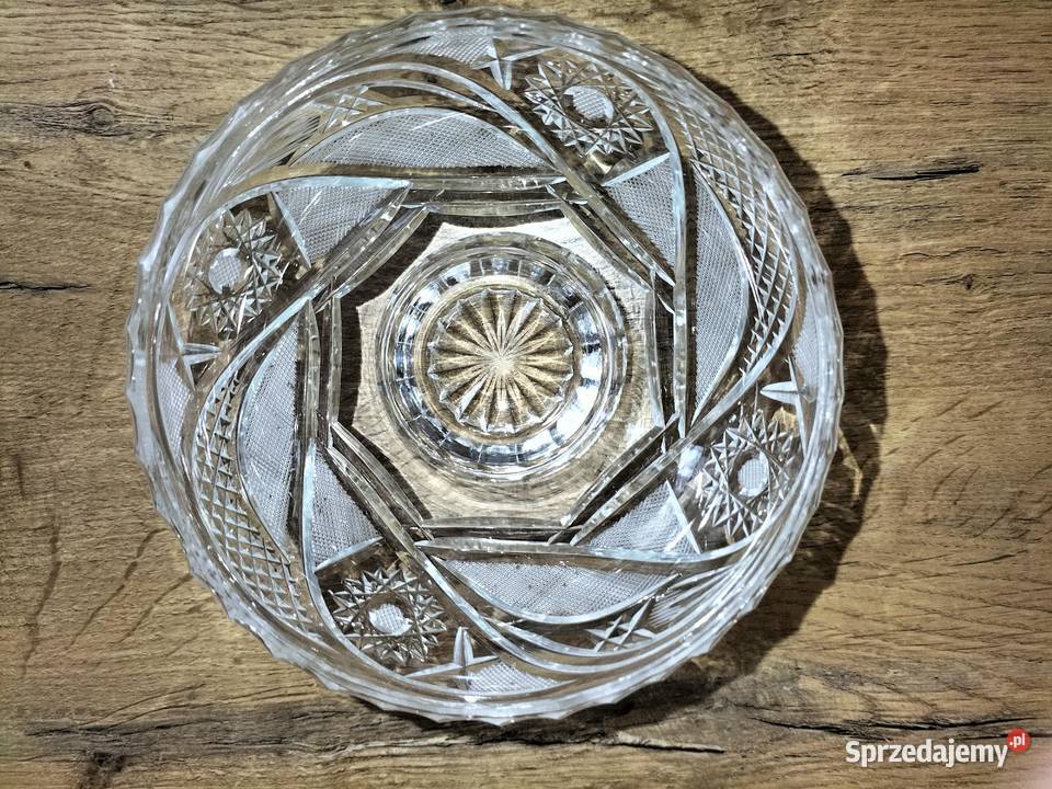ORYGINALNA PIĘKNA ZABYTKOWA KRYSZTAŁOWA owocarka dolnośląskie Wrocław sprzedam