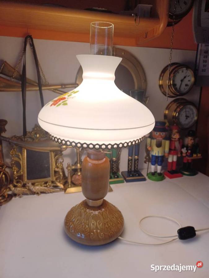 Lampa stołowa elektryczna z czasów PRL Poznań