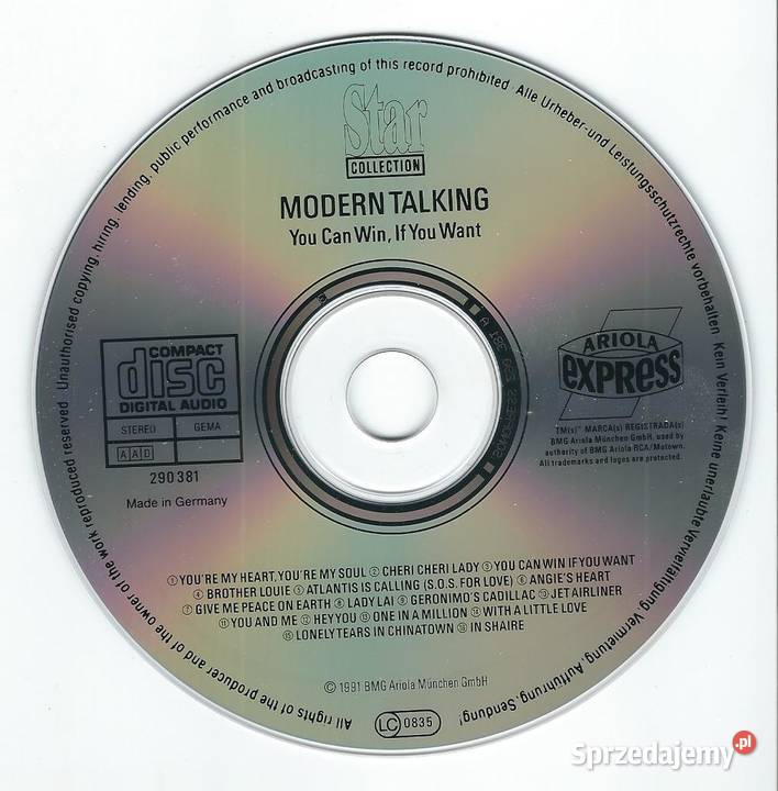 CD Modern Talking You Can Win If You Want 1991 Brwinów