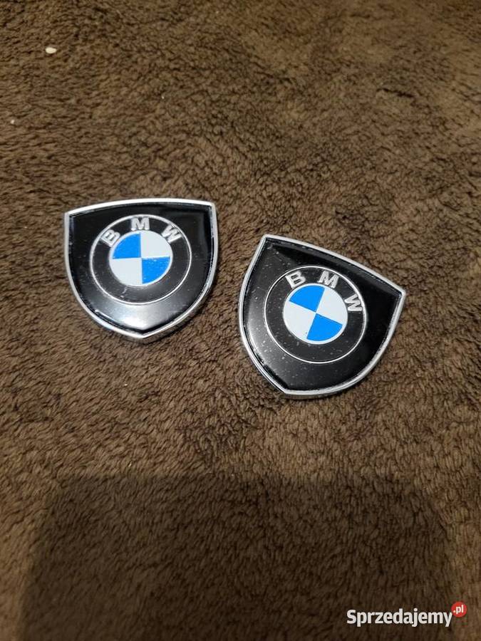 Emblematy BMW Nowe Aluminiowe Komplet 2 śląskie Gliwice
