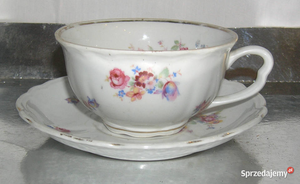 filiżanka vintage RHA Hdrich SohnDd Porcelana i szkło