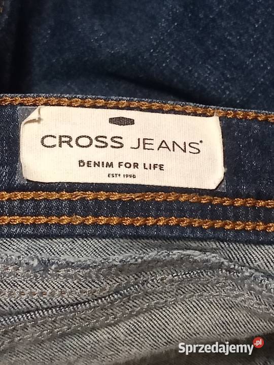 Cross Jeansy damskie granatowe Super Skinny Fit Bochnia