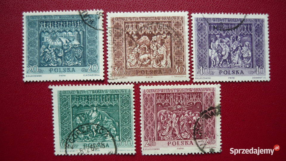 Znaczki Ołtarz Wita Stwosza