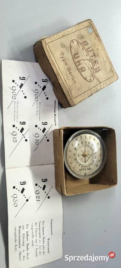 Zegar słoneczny poziomy magnetyczny Antyki Chojna