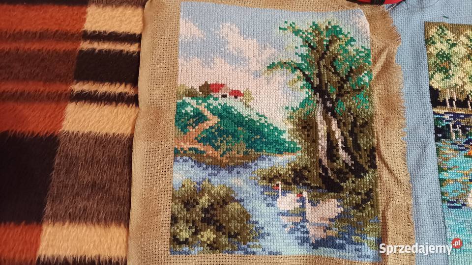 obrazy krzyżykowekwiaty łabędzie Goleniów