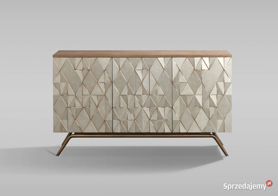 Złota komoda Indigo 150x40x86 Golkowice