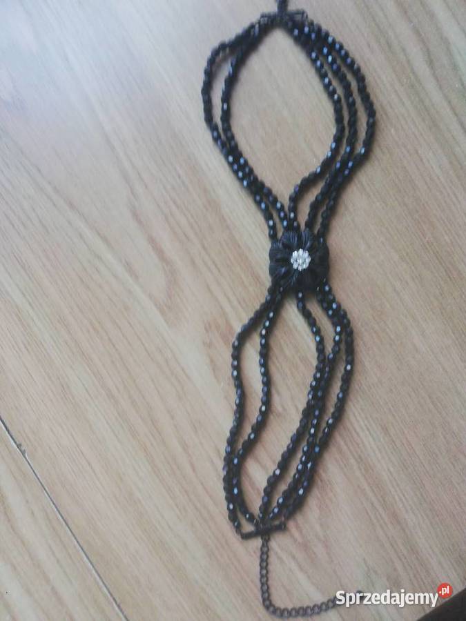 Naszyjnik czarny Warszawa
