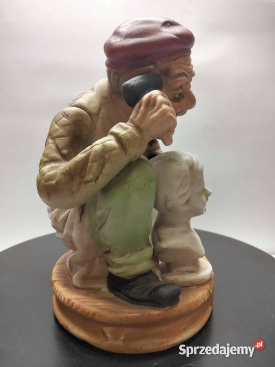 Włoska porcelana figura Rzeźbiarz stan idealny Gniezno sprzedam