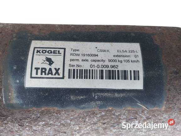 OŚ KOGEL TRAX CS9EK NACZEPY 225 WAHACZ KPL Pleszew