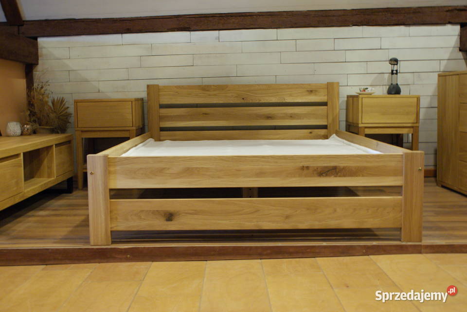Łóżko drewniane dębowe 140x200 OLEJOWANE