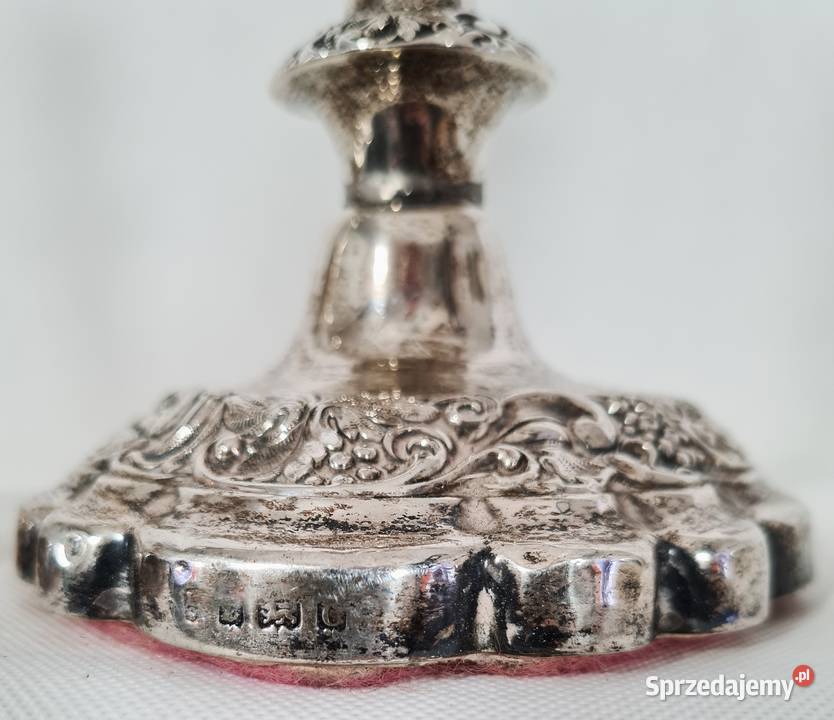 Para świeczników srebro 1927 067 Antyki mazowieckie Warszawa