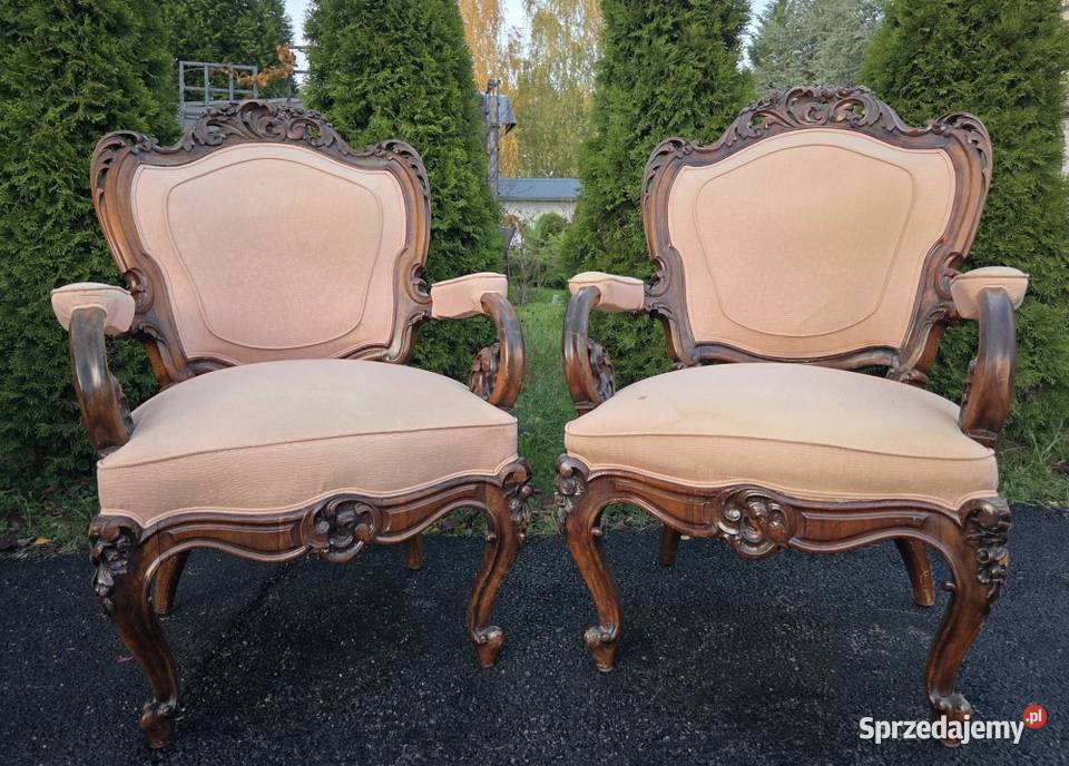 Dwa fotele ludwikowskie 9255 Szczecin