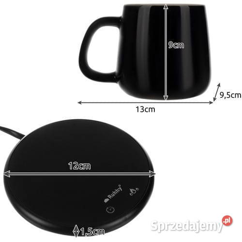 Kubek 400 ml z timerem podgrzewacz śląskie