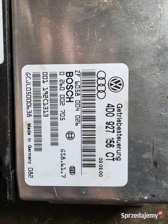 Sterownik Skrzyni Biegow Audi A8D2 42 warmińsko-mazurskie Bielice sprzedam