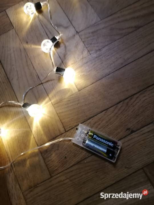 Lampki na baterie łańcuch świetlny
