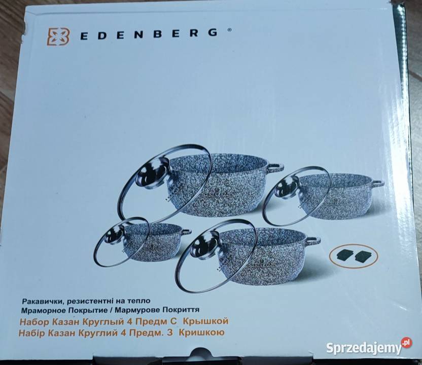 Zestaw 4 garnków indukcja Warszawa sprzedam