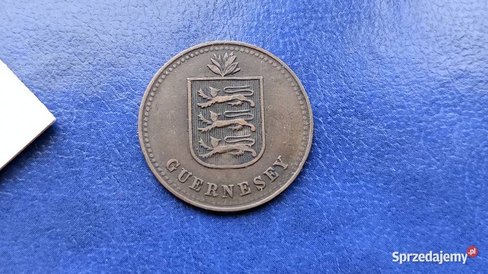 Stare monety 4 doubles 1920 Guernsey Lesko