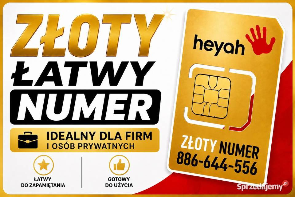 Złoty Łatwy Numer 886644556 Telefony i Akcesoria Pińczów