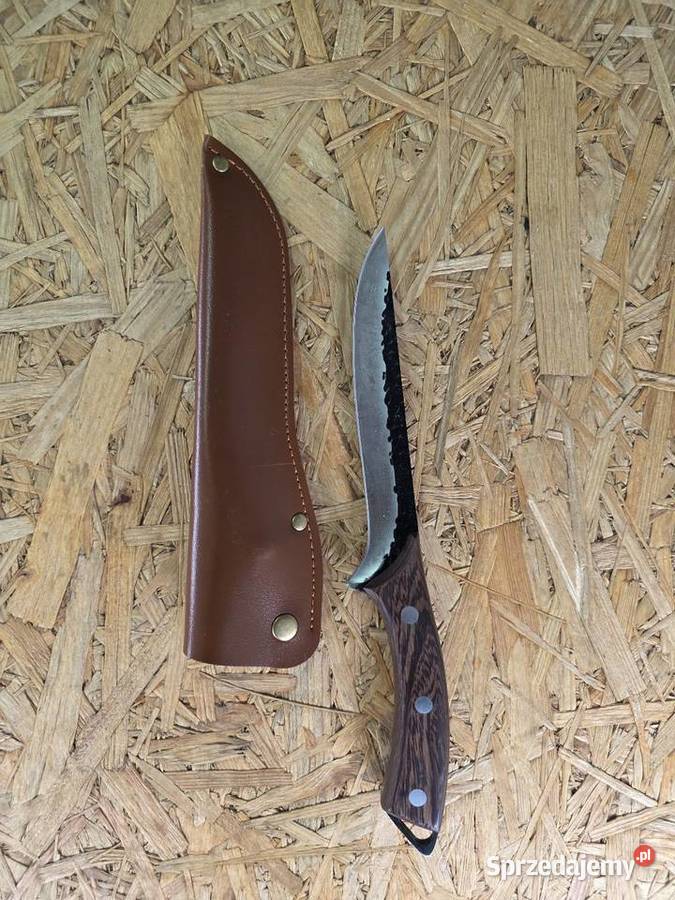 Nowy Nóż Kuchenny Kuty z Pochwą Pełny Trzpień Noże i nożyce kuchenne Dom i Ogród Częstochowa