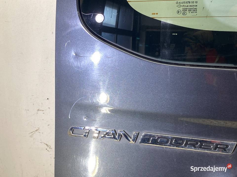 KLAPA TYŁ MERCEDES CITAN Hatchback 1221 TYLNA Klapy bagażnika podkarpackie