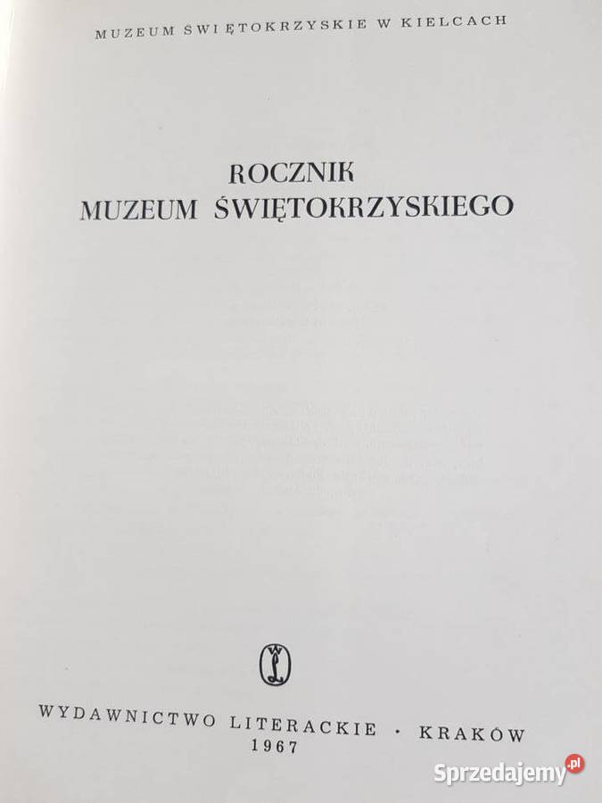 rocznik muzeum świętokrzyskiego kielce dzieje