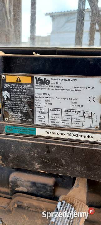 Yale GLP40Vx5 produkcji 2013 Bydgoszcz