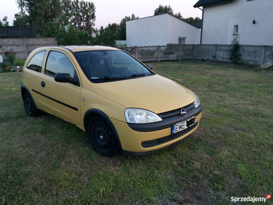 Sprzedam Opel Corsa C żółty łódzkie Wieluń