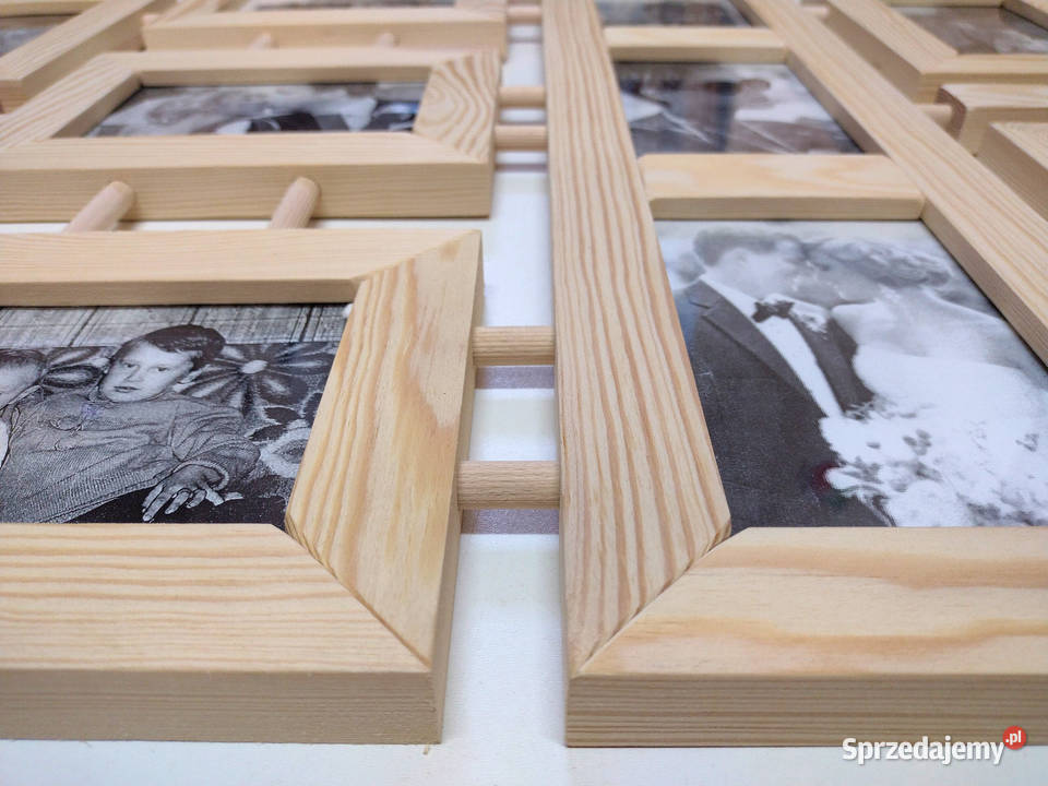 Drewniana Ramka Multirama na 12 zdjęć 10x15 sprzedam