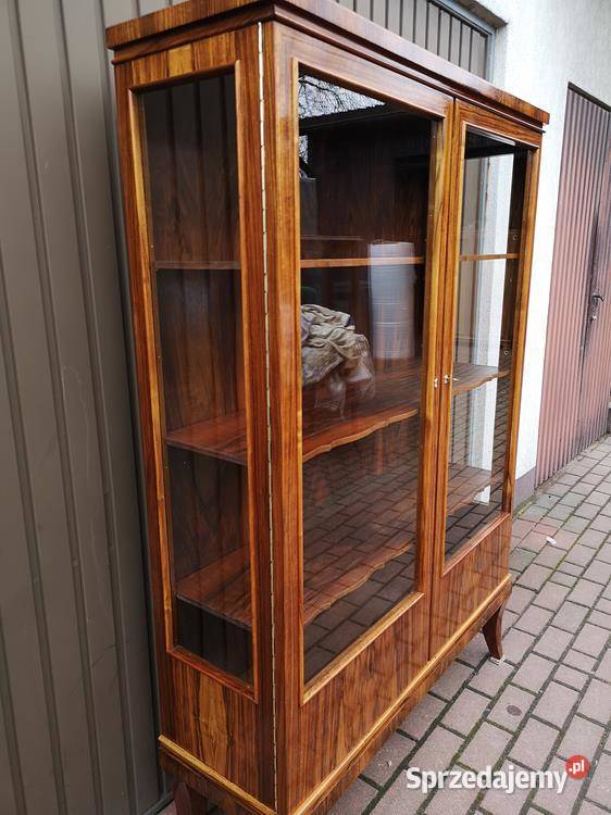 Witryna Serwantka ARTDECO Politura Orzech Stara Swarzędz