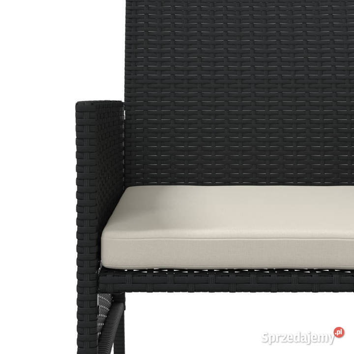 2os sofa ogrodowa ze stolikiem i stołkami czarna Warszawa sprzedam