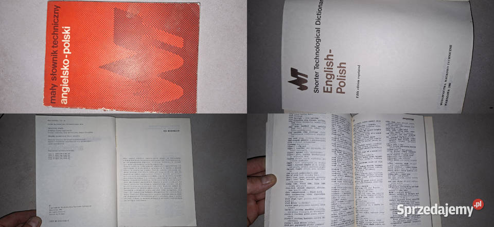 Mały Słownik Techniczny AngielskoPolski WNT 1986 Łęczyca