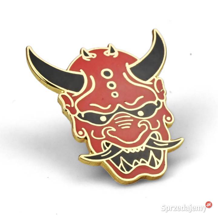 Hannya Demon  5 Metal Przypinka Japan Szczecin