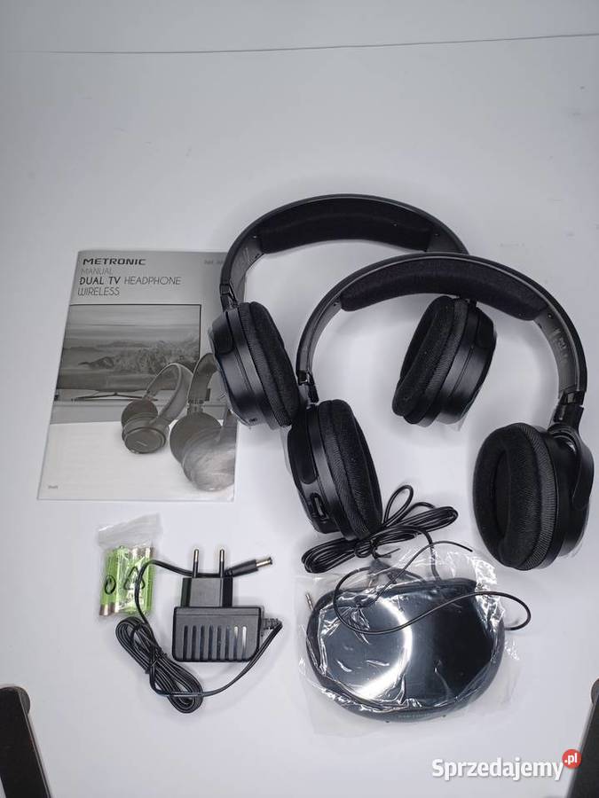 Bezprzewodowy zestaw słuchawkowy do TV Metronic dolnośląskie Legnica sprzedam