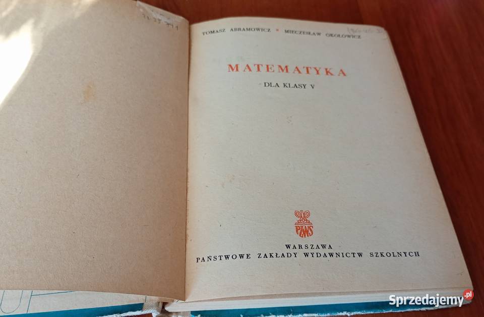 Matematyka klasy V 5 Tomasz Abramowicz