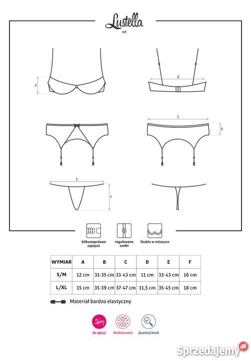 Obsessive otwarty biustonosz Lustella w Inna marka