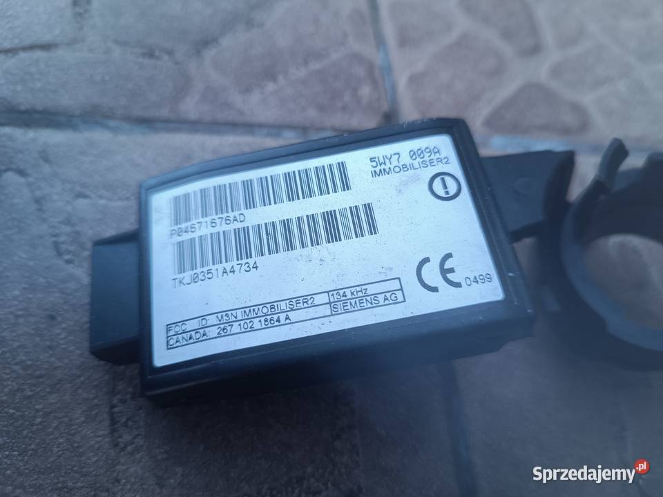 Chrysler Sebring II 27 zestaw immo ecu kluczyk Rok produkcji 2002 śląskie Częstochowa