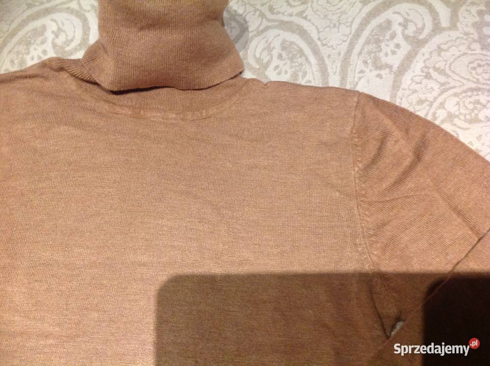 Golf Sweter Beżowy Damski STRADIVARIUS S Nowa Sól