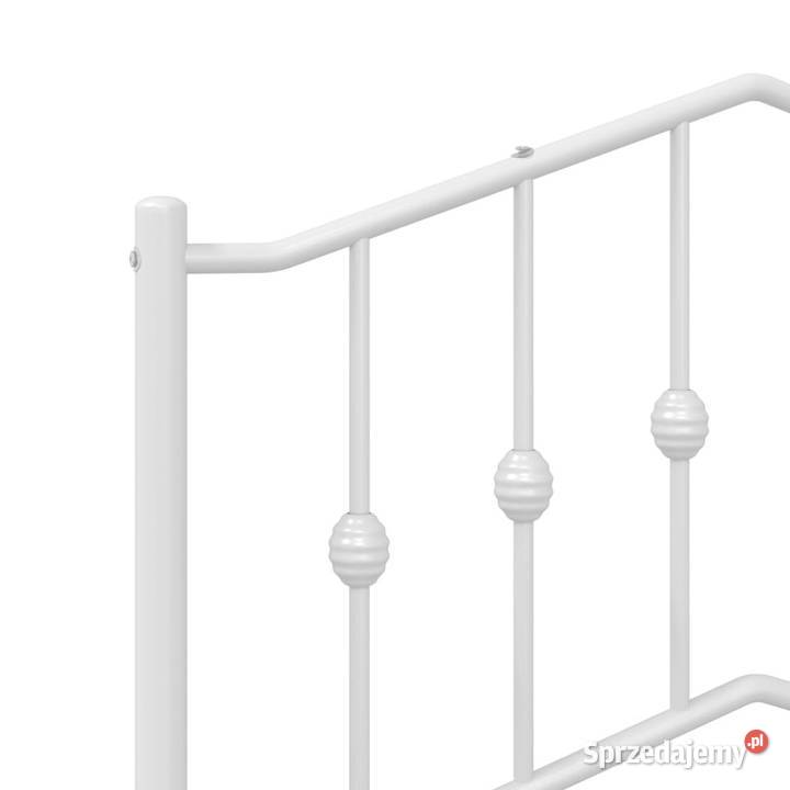 Łóżko Metalowe Białe Rama Łóżka Ze Stelażem 219cm Ramy i stelaże Warszawa