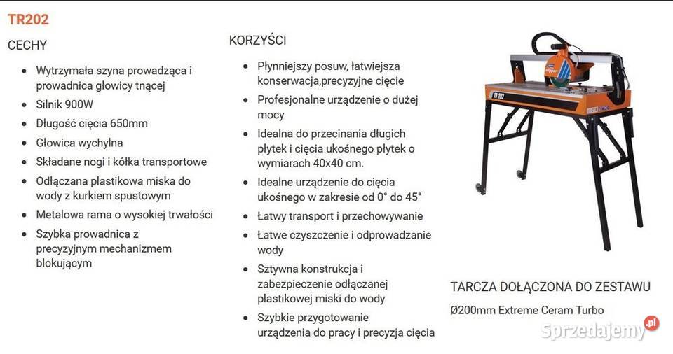 NORTON CLIPPER TR202 PIŁA PILARKA PRZECINARKA DO