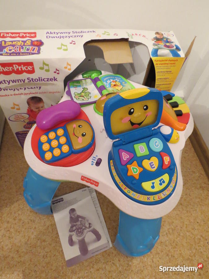 FISHER Interaktywny Stoliczek Dwujęzyczny ANG Warszawa sprzedam