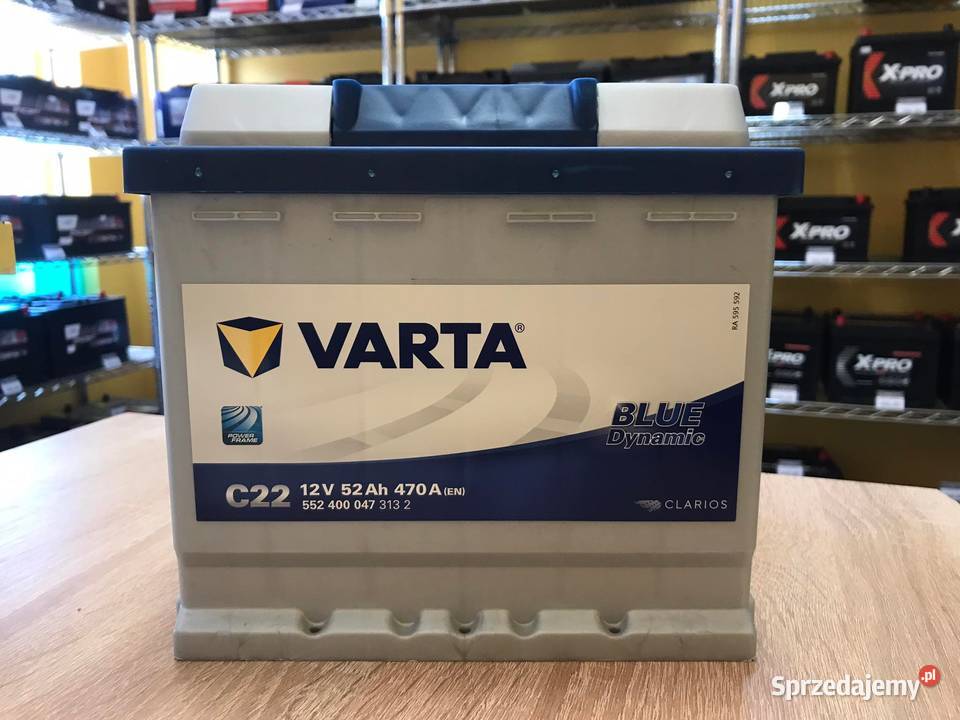 Akumulator VARTA Blue Dynamic C22 52Ah 470A EN wielkopolskie Ostrów Wielkopolski sprzedam