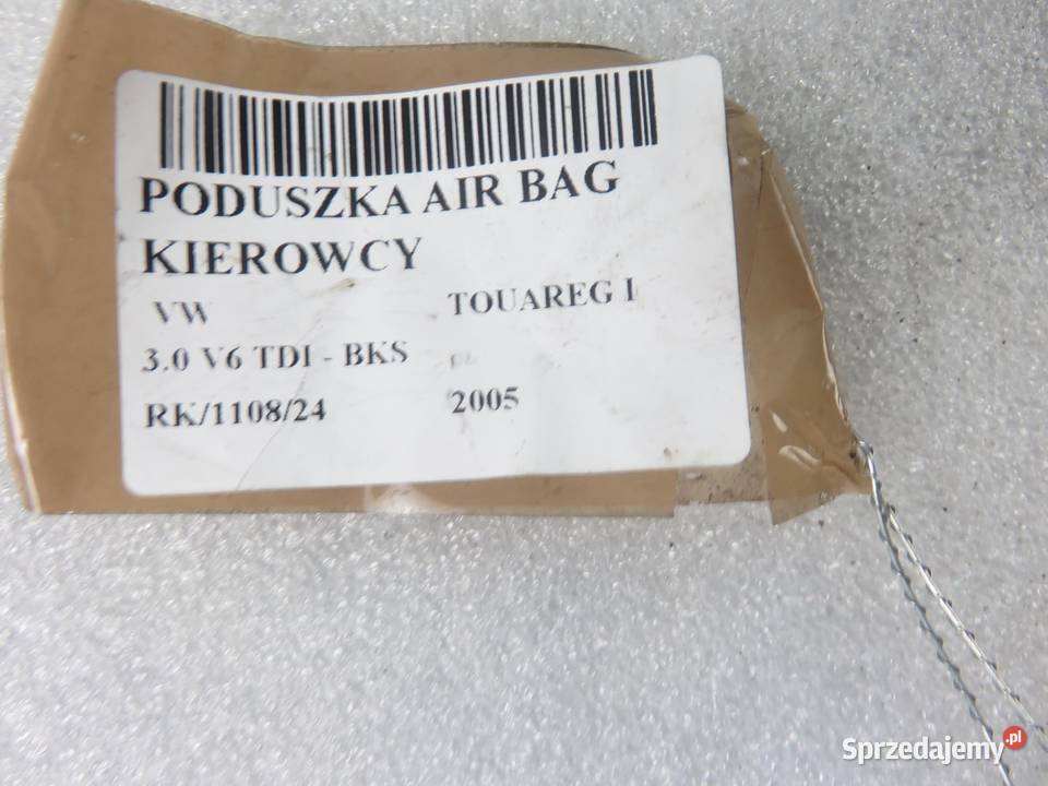 PODUSZKA KIEROWCY VW TOUAREG I 3D0971582AA