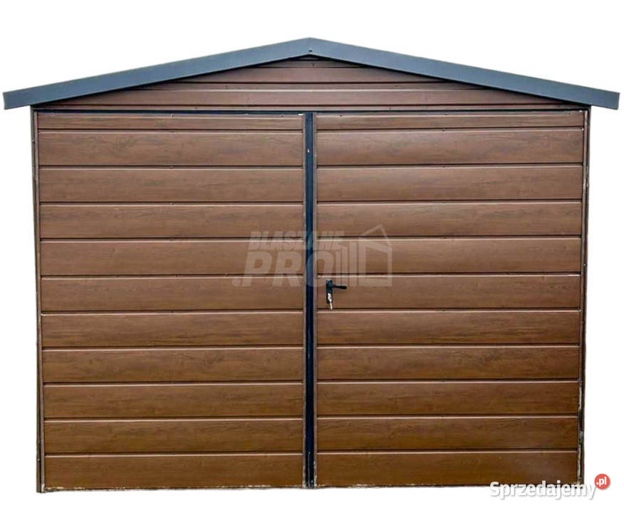 Garaż Blaszany 3x6 Brama dwuskrzydłowy okno Gniezno