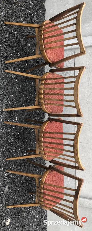 Komplet 4 krzeseł proj A Suman TON Kłodzko