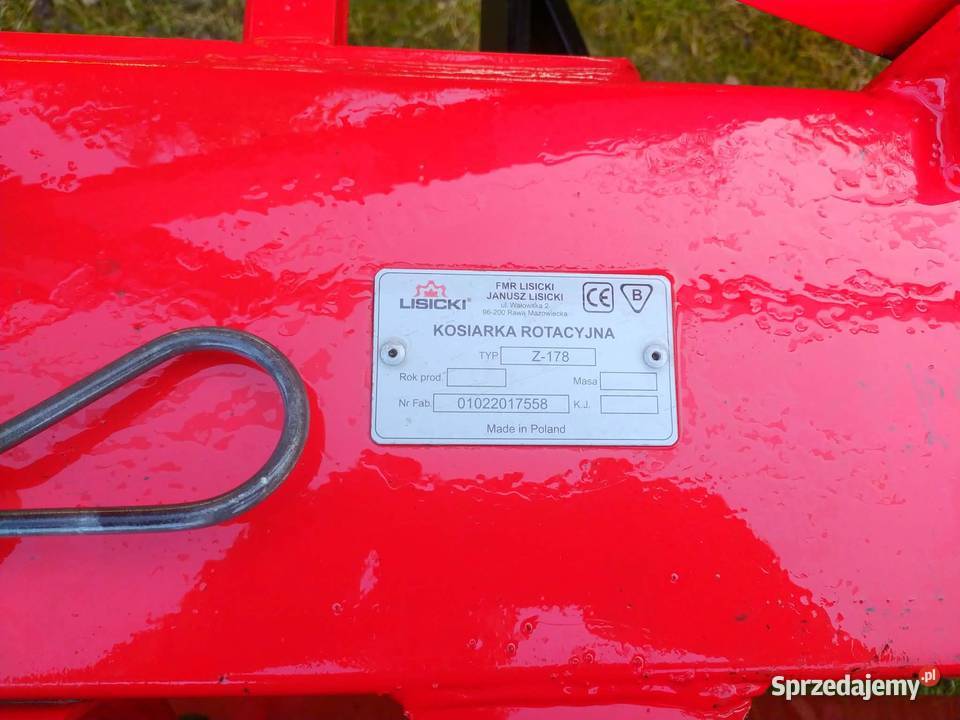 Kosiarka Rotacyjna 165 Lisicki mało używana NOWA Dąbrowa Tarnowska