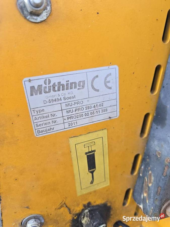 Muthing MUPRO 280 Mulczer Kosiarka Bijakowa Nowy Dwór Gdański